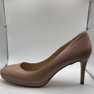 LK Bennett Women's Nude Leather Heels